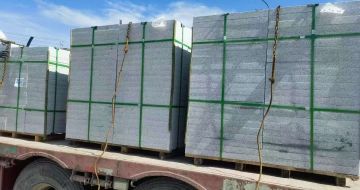 宜昌 芝麻白花岗岩地铺石装车日常