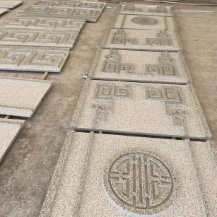 宜昌 白麻花岗岩外墙立面雕刻板