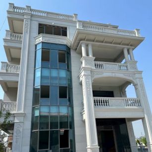 宜昌 白麻花岗岩别墅外墙干挂效果展示