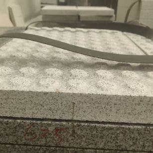 宜昌 芝麻白花岗岩6.0公分荔枝面五轴加工雕刻盲点