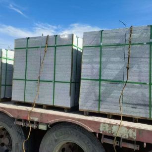 宜昌 芝麻白花岗岩地铺石装车日常