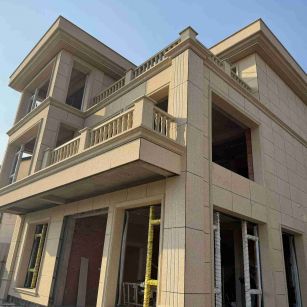 宜昌 黄金麻花岗岩石材荔枝面外墙干挂效果展示