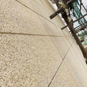 宜昌 黄金麻花岗岩荔枝面外墙干挂石材效果示例