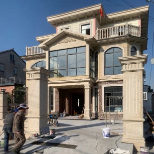 宜昌 黄金麻花岗岩荔枝面别墅外墙干挂私家专属