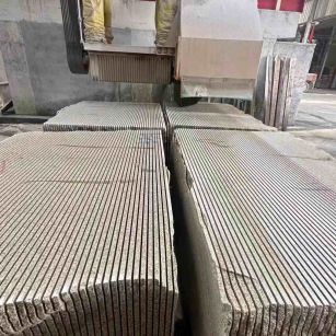 宜昌 车间生产日常，黄金麻白麻花岗岩