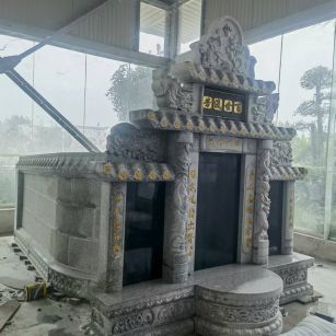 宜昌 芝麻白墓碑效果展示图