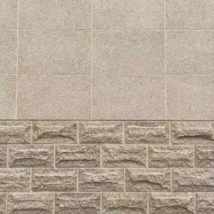 宜昌 黄金麻自然面蘑菇石配荔枝面干挂