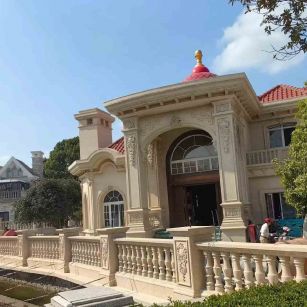 宜昌 黄金麻花岗岩欧式别墅