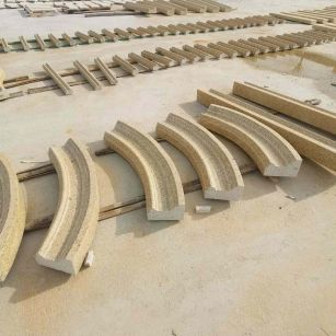 宜昌 黄金麻花岗岩别墅线条