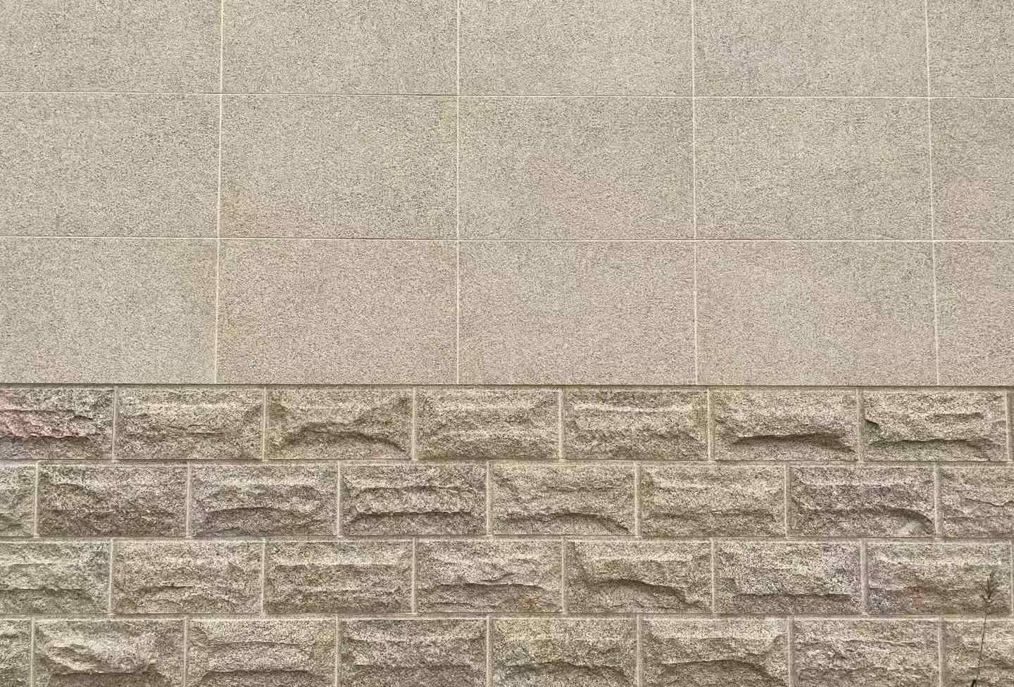 宜昌 黄金麻自然面蘑菇石配荔枝面干挂