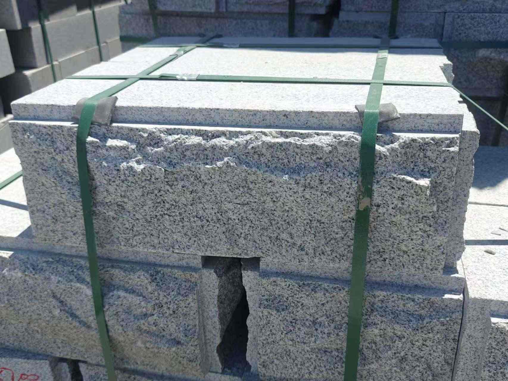 宜昌 芝麻白花岗岩自然面成品