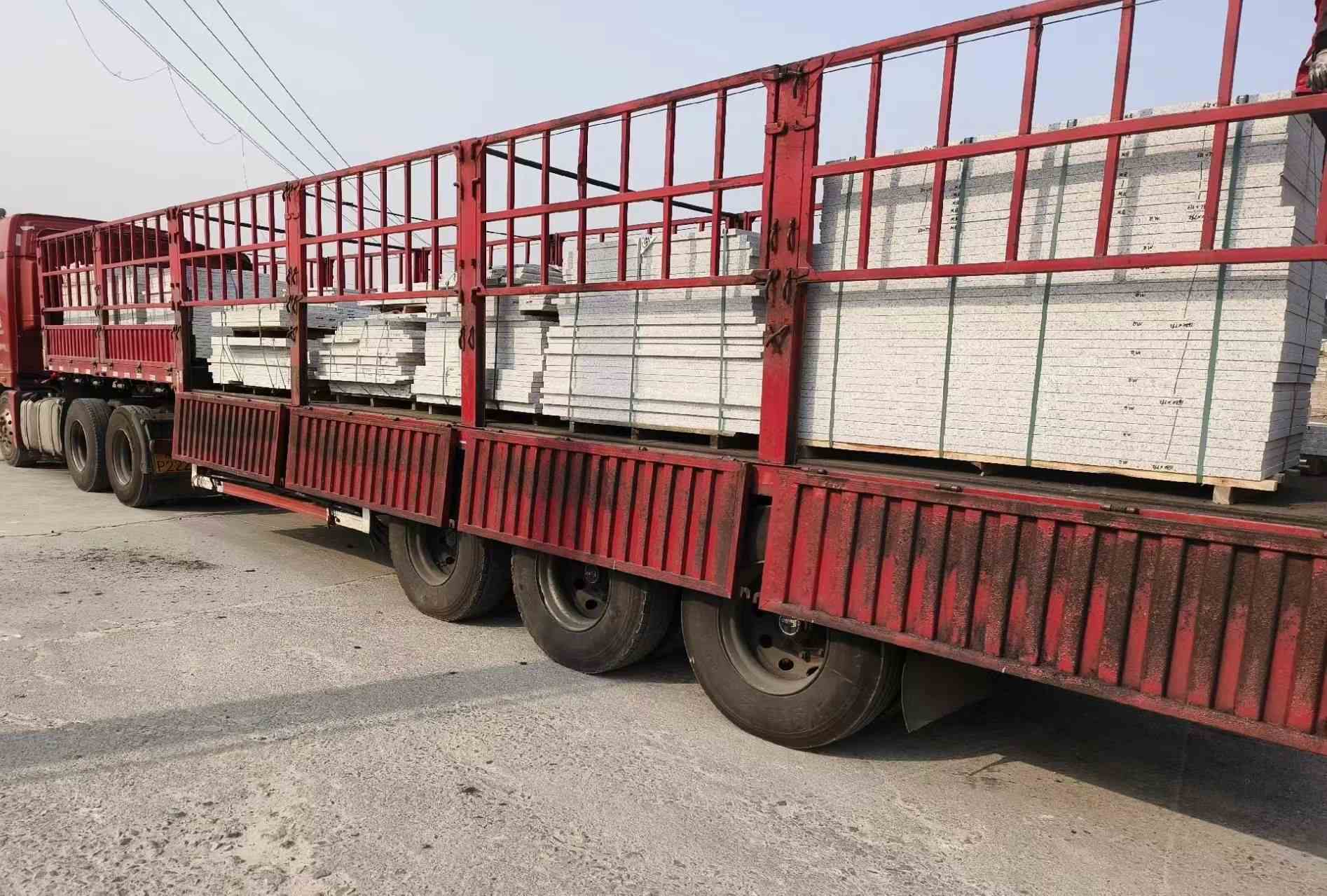 宜昌 白麻荔枝面外墙干挂，工厂装车日常