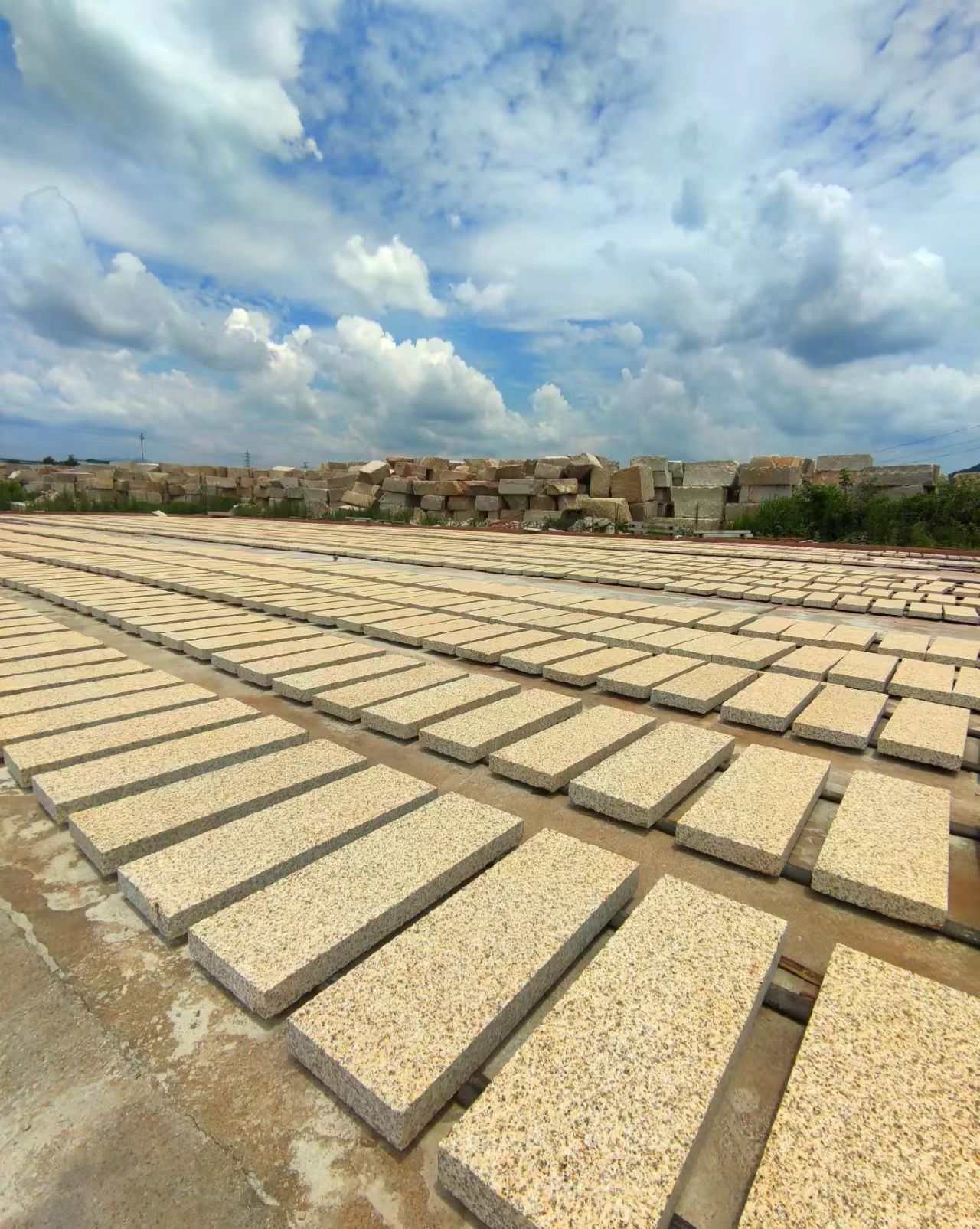 宜昌 黄金麻花岗岩荔枝面地铺石防护中