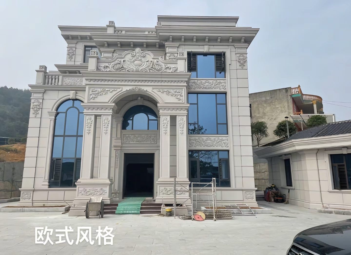 宜昌 白麻花岗岩别墅外墙干挂