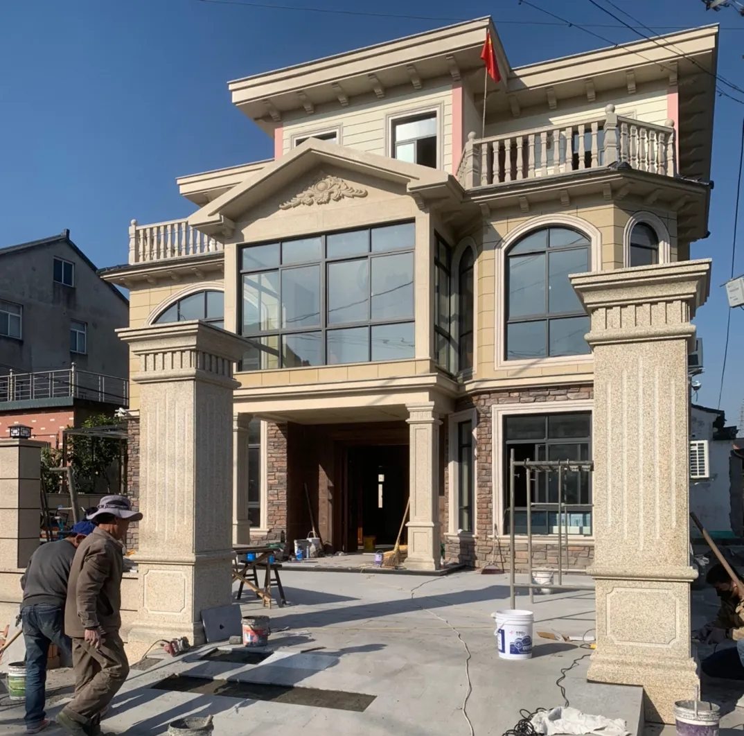 宜昌 黄金麻花岗岩荔枝面别墅外墙干挂私家专属